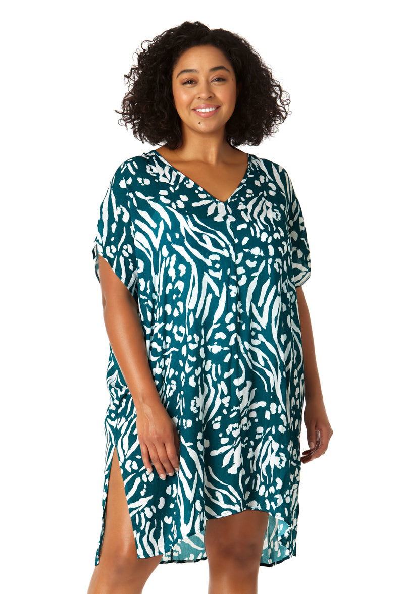 Anne Cole Plus - Women's Easy Tunic Swimsuit Cover Up Anne Cole Plus - Women's Easy Tunic Swimsuit Cover Up