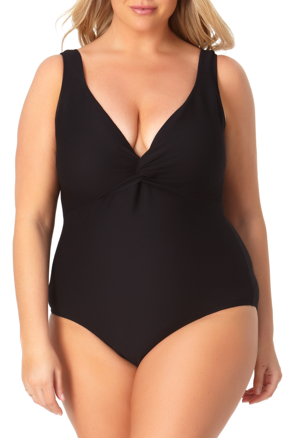 Anne cole twist 2024 front one piece