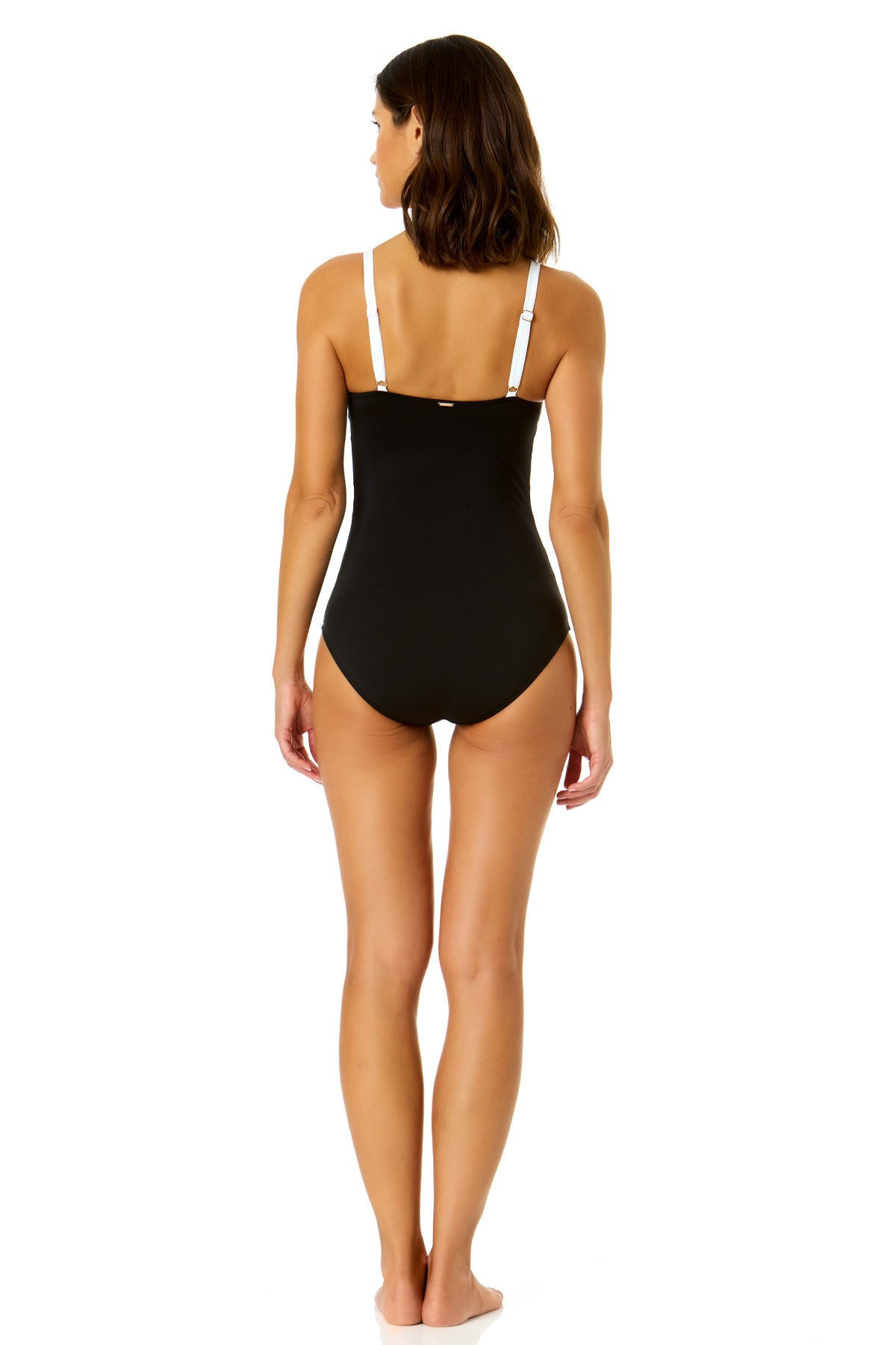 Anne cole color block best sale mesh swimsuit