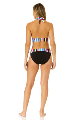 Women's Easy Breezy Stripe Halter Bikini Top
