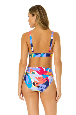 Dance Floor Paisley Soft Band Shirred Bralette Bikini Swim Top – Anne Cole