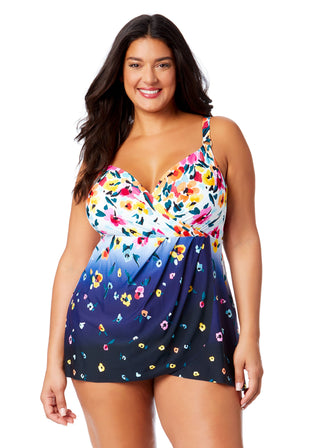 Swim Dress Plus Size Swim Top Plus Size Underwire Versatile-Strap Halter-Neck Swim Dress Swim Dress Plus Size Swim Top Plus Size Underwire Versatile-Strap Halter-Neck Swim Dress