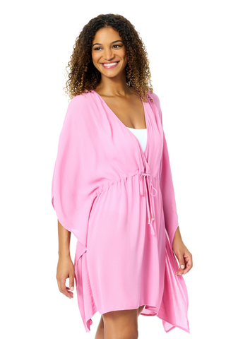 kimono pink dress Pink Blossom Long Kimono Robe