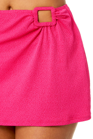 Women's Peruvian Crepe Orchid Ring Swim Skirt Bottom
