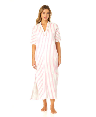 Women's Maxi Dress With Side Slits And Shell Details Cover Up