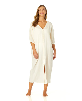 Women's Double V Neck Kaftan Cover Up