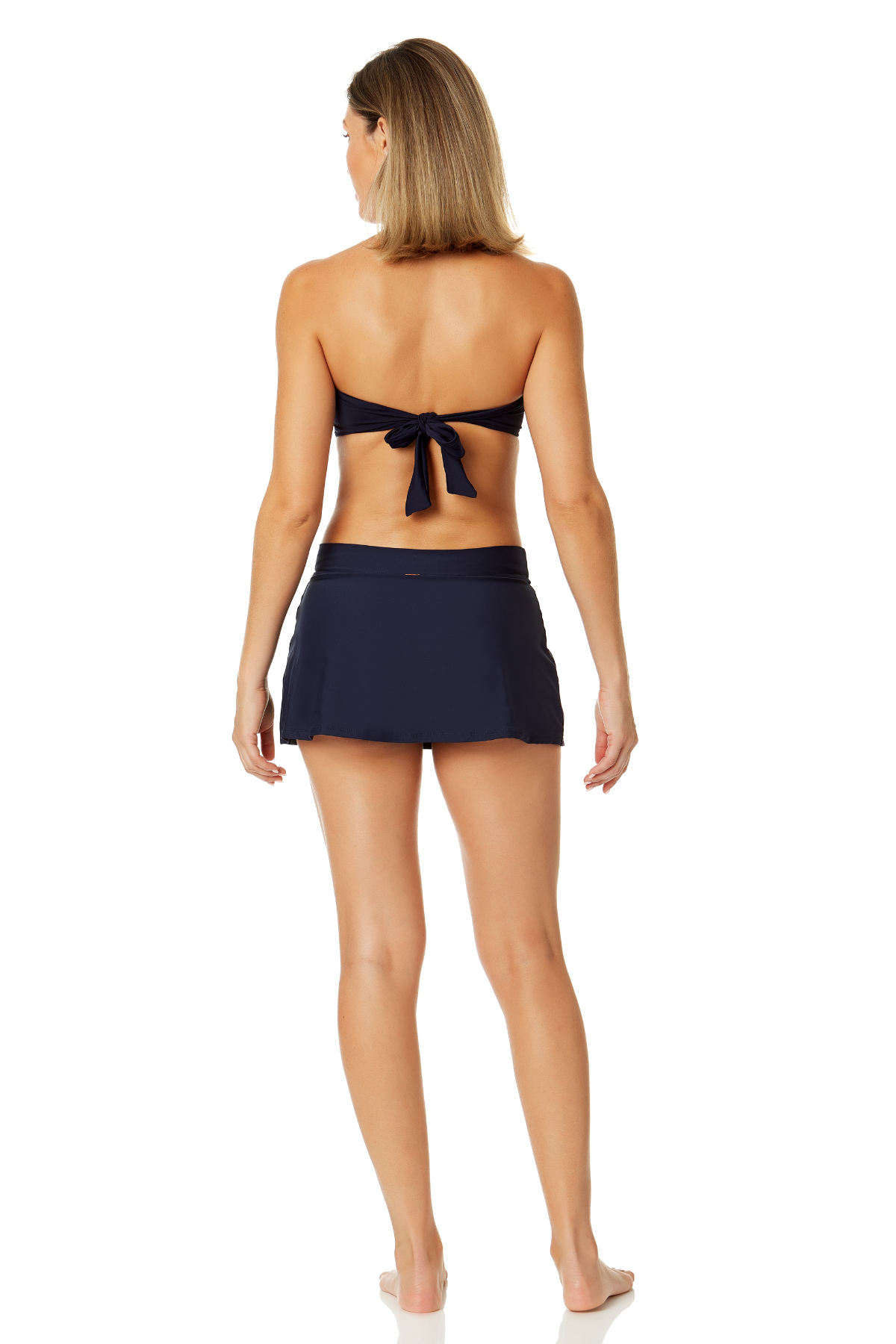 navy bandeau bikini