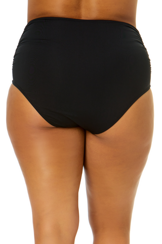Women's Plus Size Live In Color High Waisted Tummy Control Bottom