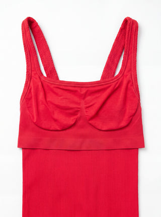 Women's One Size Fits Most Ruby Red One Piece Swimsuit