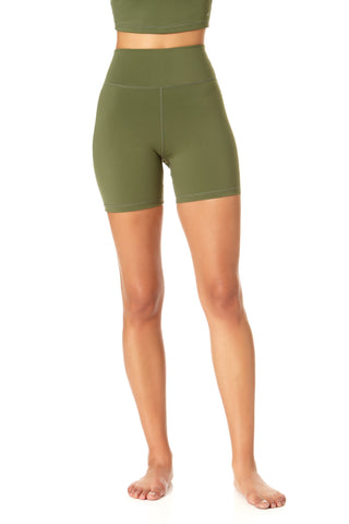 Essential Biker Shorts - Olive