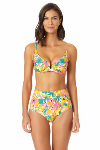 Women Oversized Floral Swimsuit Tankini Set Swimwear Bathing Suit Beachwear