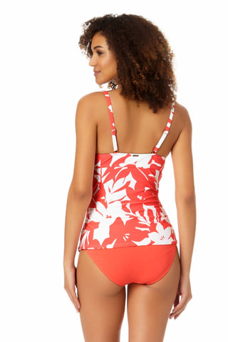 Lucky Brand Women's Verna Floral One Piece Swimsuit with Removable Cups,  Multi, Large at  Women's Clothing store