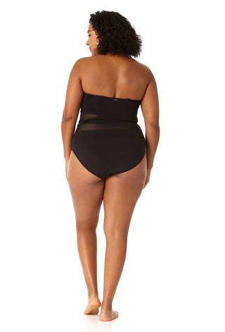 Anne Cole Plunge Mesh One Piece Swimsuit 23MO03501