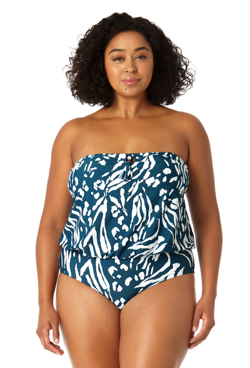 Plus size strapless store bathing suit top