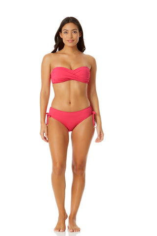 Bandeau Twist Padded Recycled Swimsuit