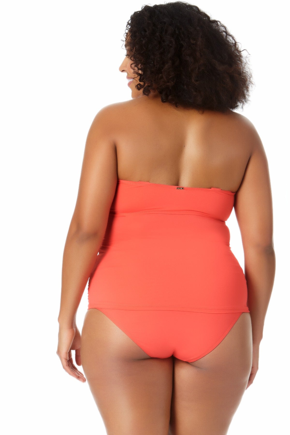 Plus Size Bandeaukini Swim Top in Solid Colors - Anne Cole Plus
