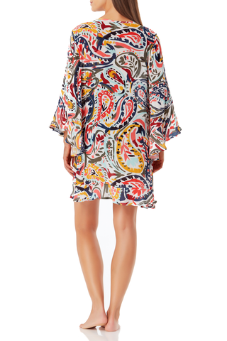 Anne Cole - Flounce V Neck Tunic Cover Up